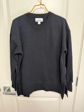 Kersh Black Women's Crewneck Sweatshirt in size S